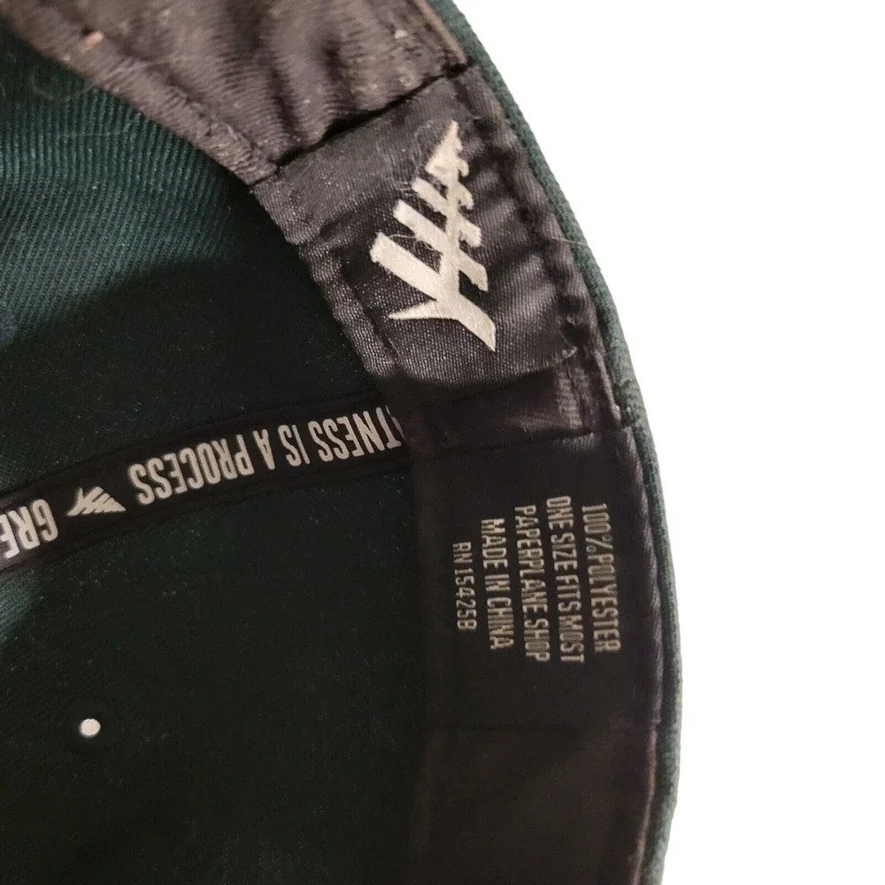 Paper‎ Planes Mantra Retro Slogan Green Mens Snapback Hat